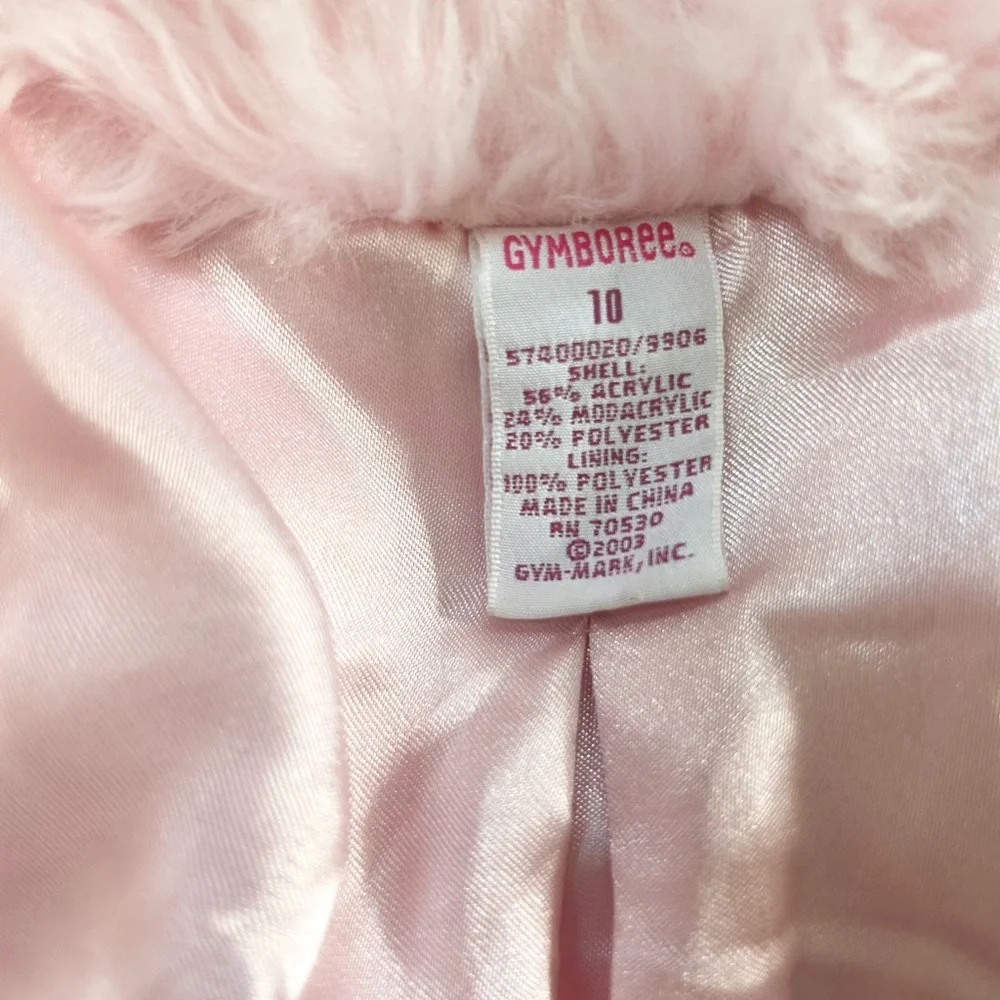 Gymboree Light Pink Faux Fur Coat for Girls